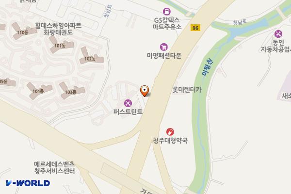 현대 블루핸즈 청남현대서비스 위치 지도 — 충청북도 청주시 서원구 남이면 청남로 1817