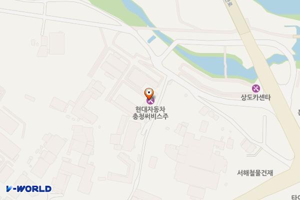 현대 블루핸즈 충청서비스 위치 지도 — 충청남도 아산시 곡교천로125번길 35