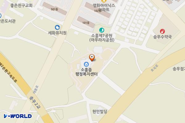 소흘읍사무소 위치 지도 — 경기도 포천시 소흘읍 호국로 567