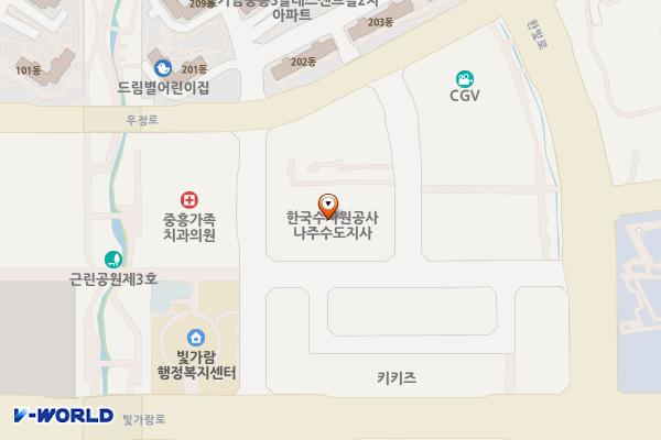 대양스퀘어가든 위치 지도 — 전남광주통합특별시 나주시 상야4길 22