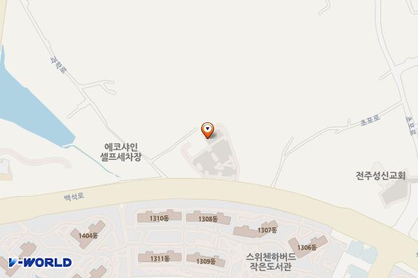 스타벅스 전주에코DT점 위치 지도 — 전북특별자치도 전주시 덕진구 백석로 170