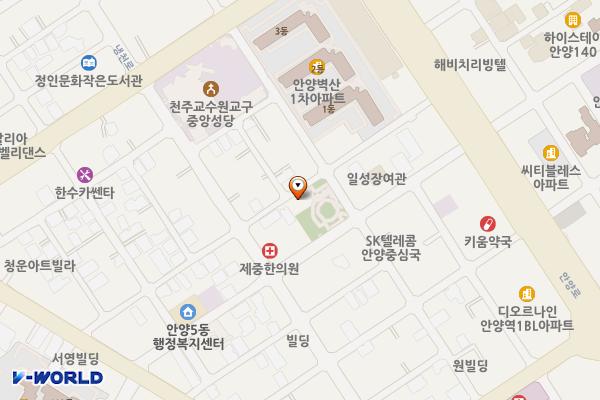 삼덕노외 주차장 위치 지도 — 경기도 안양시 만안구 안양로263번길 31