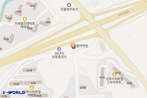 HB 거제상동점 위치 지도 — 경상남도 거제시 상동1길 18-3
