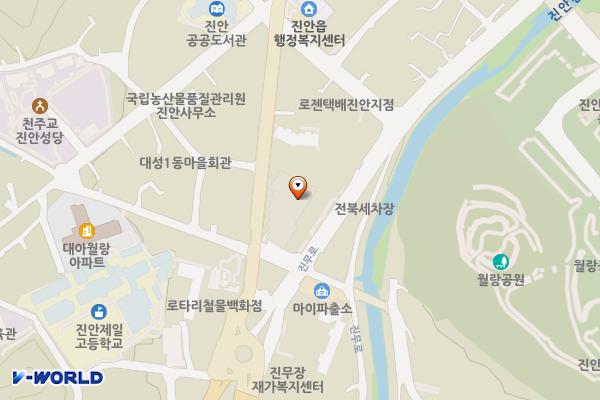 전북인삼농협앞(진안) 위치 지도 — 전북특별자치도 진안군 진안읍 진무로 1021