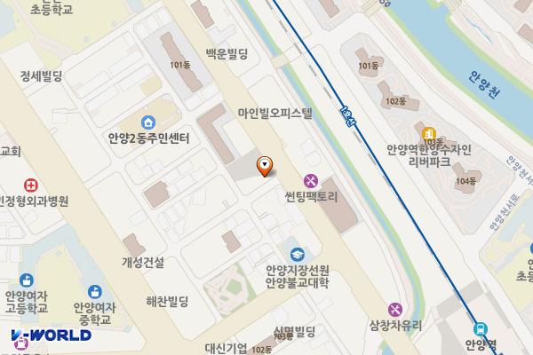 청원노외 주차장 위치 지도 — 경기도 안양시 만안구 안양로360번길 35