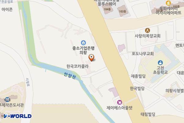 기아 의왕서비스센터(TSU) 위치 지도 — 경기도 의왕시 경수대로 249