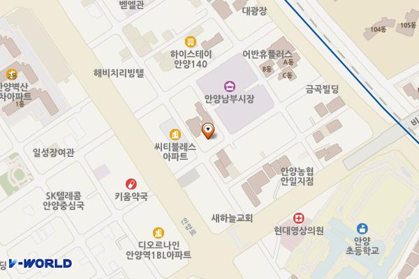 남부노외 주차장 위치 지도 — 경기도 안양시 만안구 안양로248번길 13