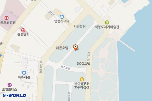 엑스포 제4공영주차장 위치 지도 — 강원특별자치도 속초시 교동 1020-1