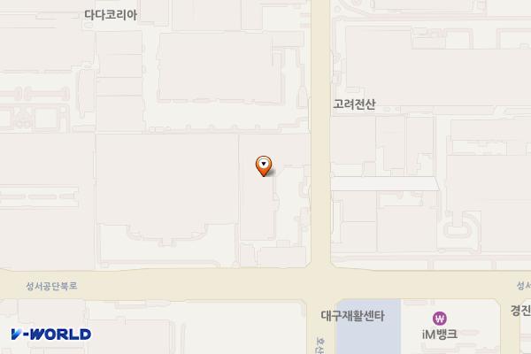 카펙발레오 본사 위치 지도 — 대구광역시 달서구 호산동로 113