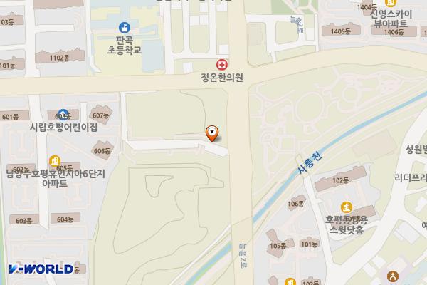 호평체육문화센터 위치 지도 — 경기도 남양주시 늘을2로 67
