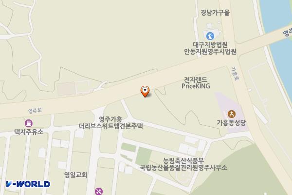 스타벅스 영주가흥점 위치 지도 — 경상북도 영주시 영주로 90