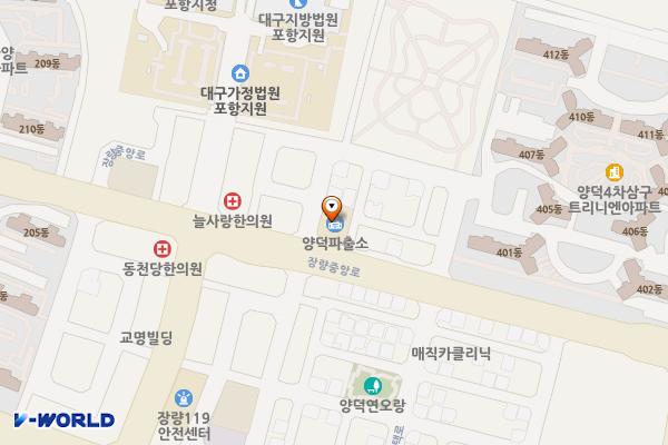 양덕파출소 위치 지도 — 경상북도 포항시 북구 장량중앙로 65