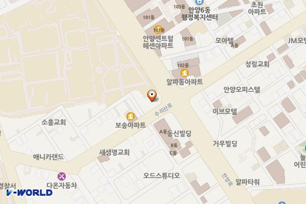 수리산1노상 주차장 위치 지도 — 경기도 안양시 만안구 수리산로 31