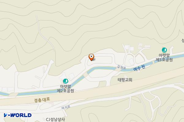 갈현동 무료주차장 위치 지도 — 경기도 성남시 중원구 갈현동 203-3