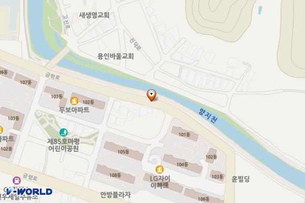 양지천 노상주차장 위치 지도 — 경기도 용인시 처인구 마평동 936