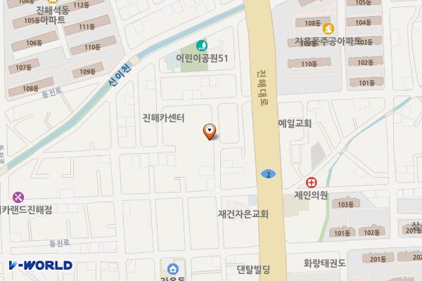 우리유통 진스코 위치 지도 — 경상남도 창원시 진해구 자은동 927-1