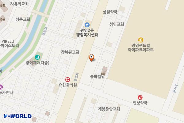 광명전통시장 위치 지도 — 경기도 광명시 광명동 102-4