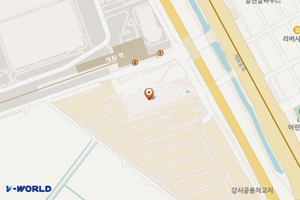 개화역환승주차장 위치 지도 — 서울특별시 강서구 개화동로8길 19