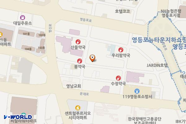영남공영주차장 위치 지도 — 서울특별시 영등포구 영등포로34길 9