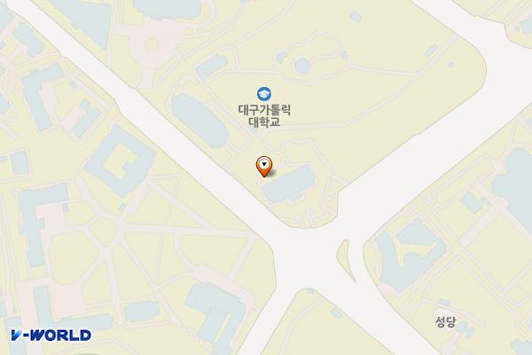 대구가톨릭대학교(본관) 위치 지도 — 경상북도 경산시 하양읍 하양로 13-13
