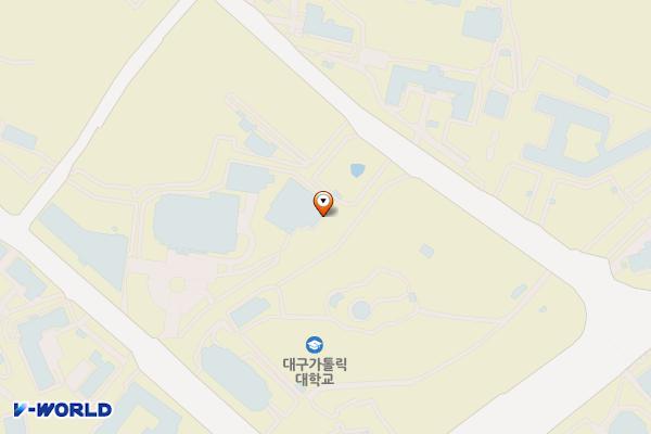 대구가톨릭대학교(학생회관) 위치 지도 — 경상북도 경산시 하양읍 하양로 13-13