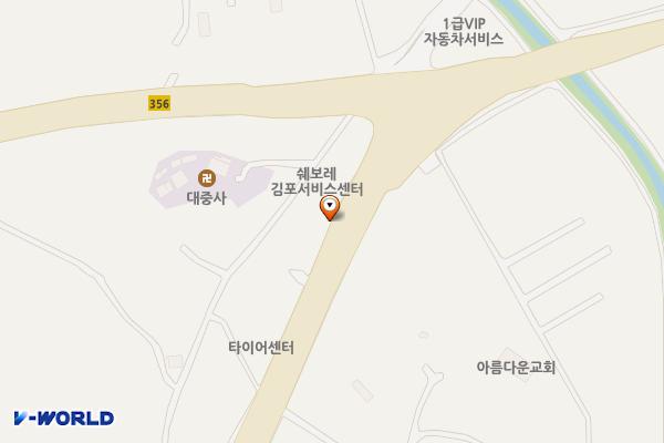 김포쉐보레센터 위치 지도 — 경기도 김포시 양촌읍 양곡리 82-1