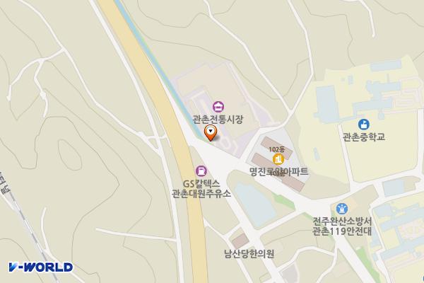 관촌시장 위치 지도 — 전북특별자치도 임실군 관촌면 사선1길 70-3