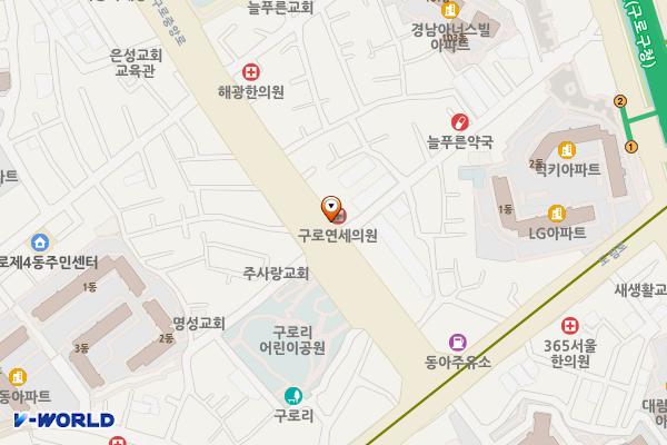 구로중앙로16 노상주차장 위치 지도 — 서울특별시 구로구 구로동 136-14
