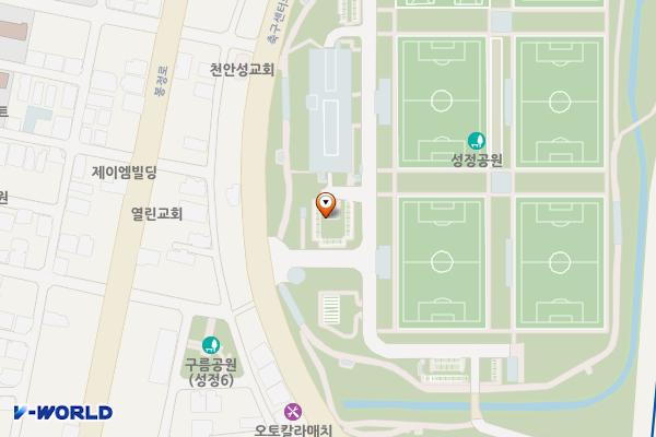 천안축구센터1 위치 지도 — 충청남도 천안시 서북구 축구센터로 150