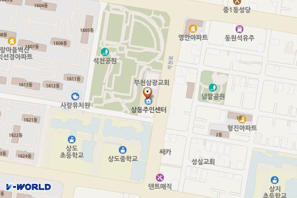 상동행정복지센터 위치 지도 — 경기도 부천시 원미구 석천로 83