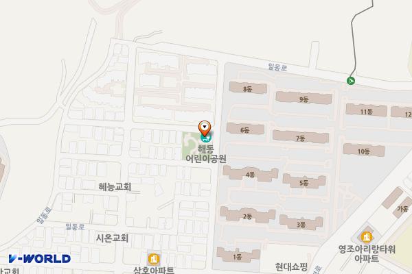 해동놀이터 주차장 위치 지도 — 경기도 안양시 동안구 관악대로287번길 104-22
