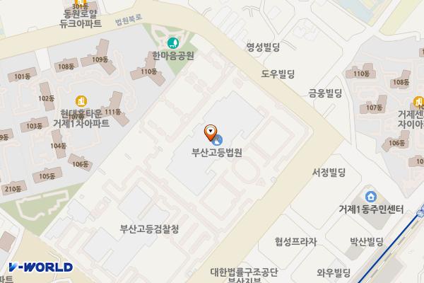 부산고등법원 위치 지도 — 부산광역시 연제구 법원로 31