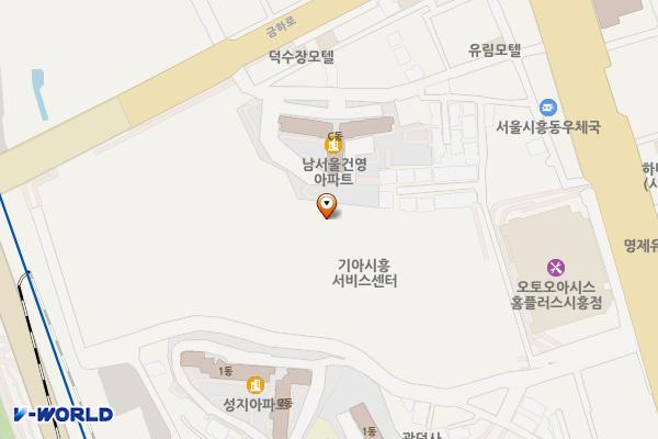 기아(주) 시흥서비스센터 위치 지도 — 서울특별시 금천구 시흥대로51길 20