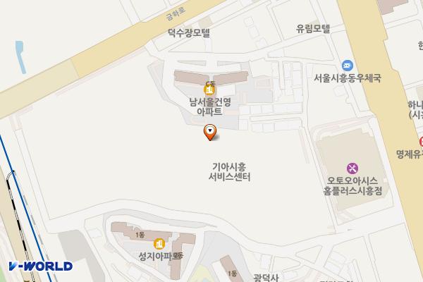 기아(주) 시흥서비스센터(TSU) 위치 지도 — 서울특별시 금천구 시흥대로51길 20