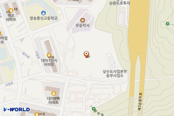 광주 상수도동부사업소 위치 지도 — 전남광주통합특별시 동구 소태동 470-1