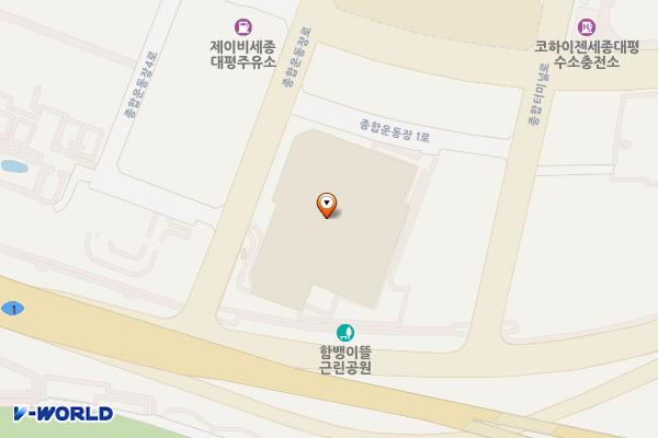 코스트코 세종점 위치 지도 — 세종특별자치시 종합운동장1로 14