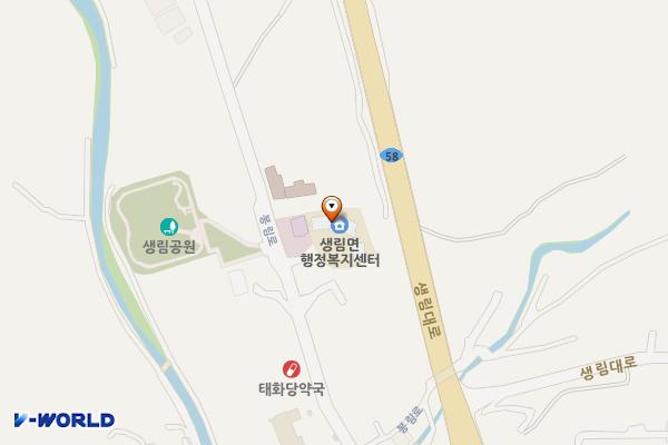 생림면행정복지센터 위치 지도 — 경상남도 김해시 생림면 봉림로 40