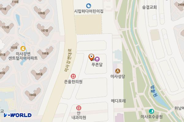 하남미사강변P타워_RIDE(3층) 위치 지도 — 경기도 하남시 미사강변대로34번길 120