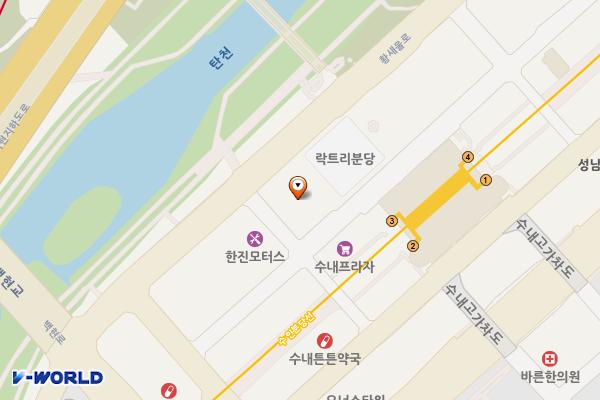 HumaxDev 위치 지도 — 경기도 성남시 분당구 황새울로 216