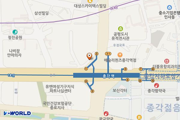 _SC제일은행 본점 위치 지도 — 서울특별시 종로구 종로 47