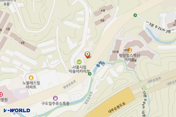 서울시립 미술아카이브 위치 지도 — 서울특별시 종로구 평창문화로 101