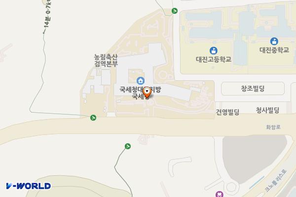 정부대구지방합동청사 위치 지도 — 대구광역시 달서구 화암로 301
