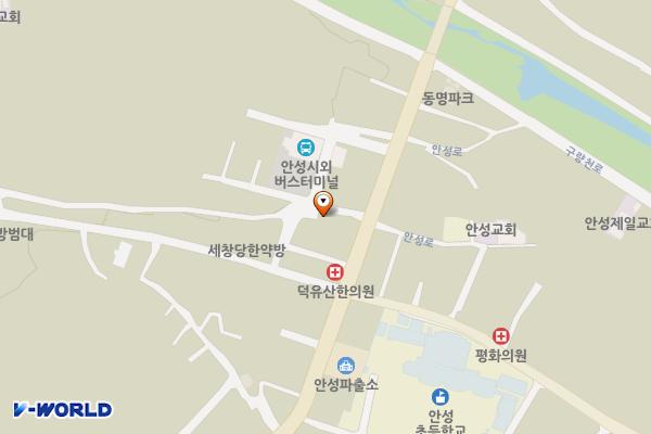 안성시장 주차장 위치 지도 — 전북특별자치도 무주군 안성면 장기리 1510-7