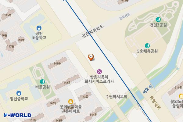 서울경기양돈농협 정천지점 위치 지도 — 경기도 수원시 팔달구 화산로 62