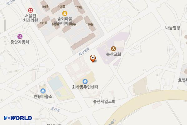 화성시근로자종합복지관 위치 지도 — 경기도 화성시 화산중앙로 16-1
