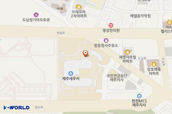 정부제주지방합동청사 위치 지도 — 제주특별자치도 제주시 청사로 59