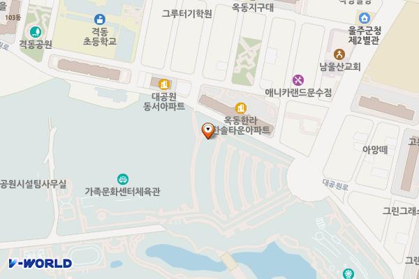 울산대공원(정문주차장) 위치 지도 — 울산광역시 남구 대공원로 94