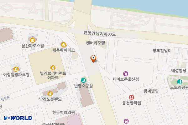 번영교하부주차장 위치 지도 — 울산광역시 남구 신정동 1732-222