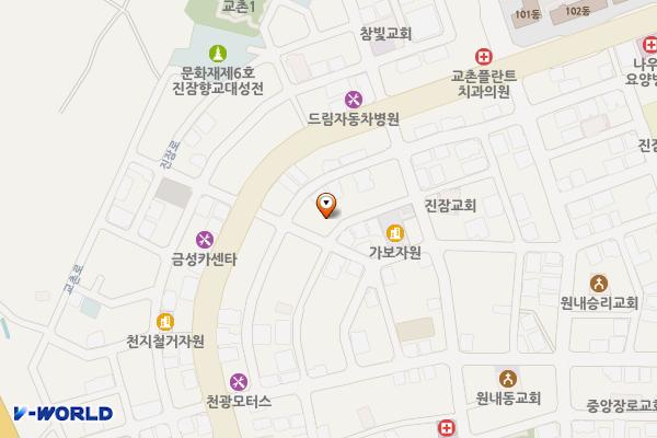 강남상사 위치 지도 — 대전광역시 유성구 진잠로124번길 15-3