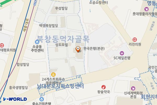 _소테츠호텔즈명동점 위치 지도 — 서울특별시 중구 남대문로5길 15